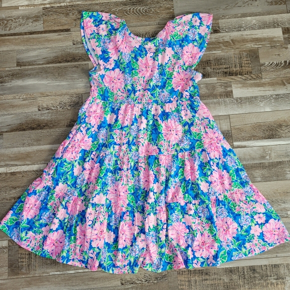 Lilly Pulitzer Kawai Flutter Sleeve Dress Spring In Your Step Size Small - Picture 3 of 7